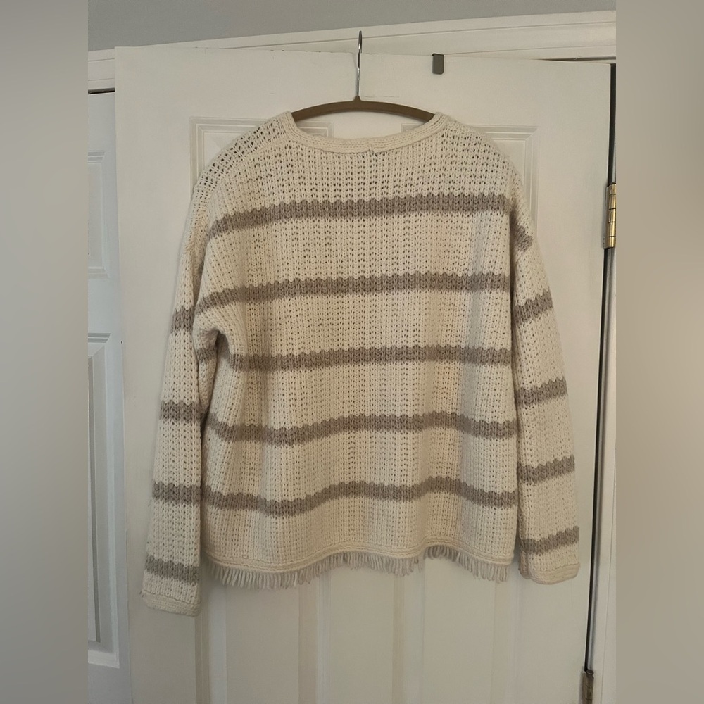 Madewell Striped Merino Wool/Alpaca Sweater - Picture 8 of 9